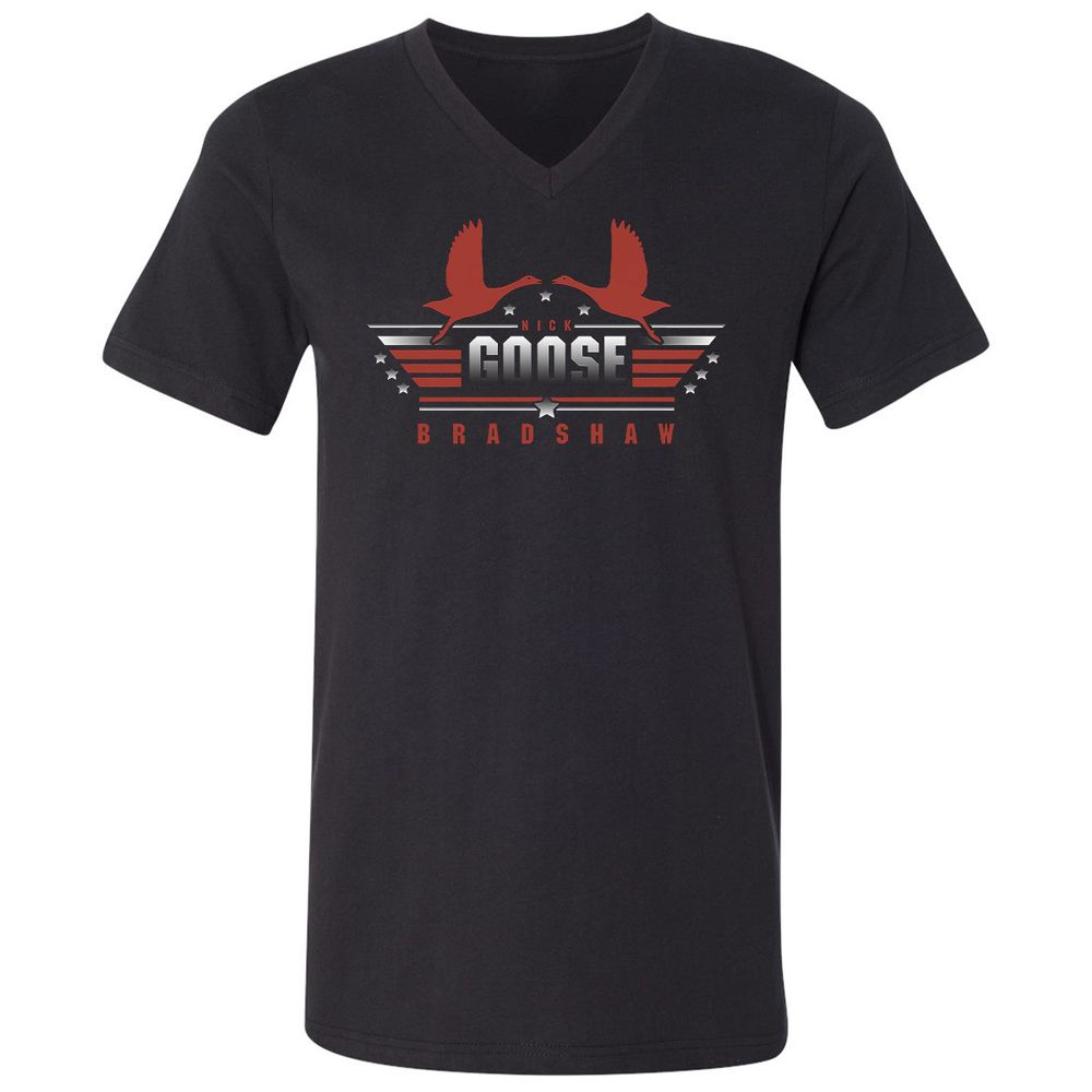 Unisex V-Neck T-Shirt - P6P64REX - Black - 1