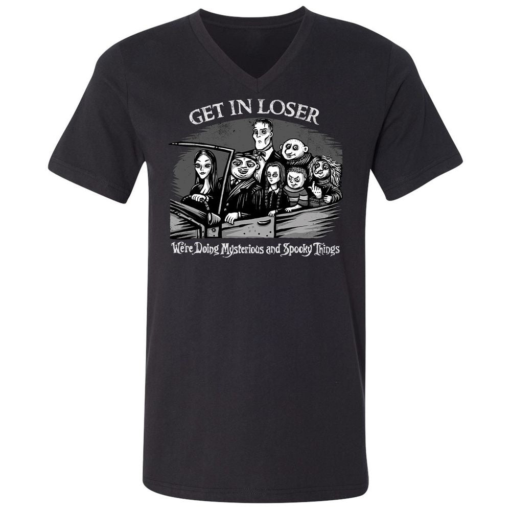 Unisex V-Neck T-Shirt - PXN9VXGB - Black - 1