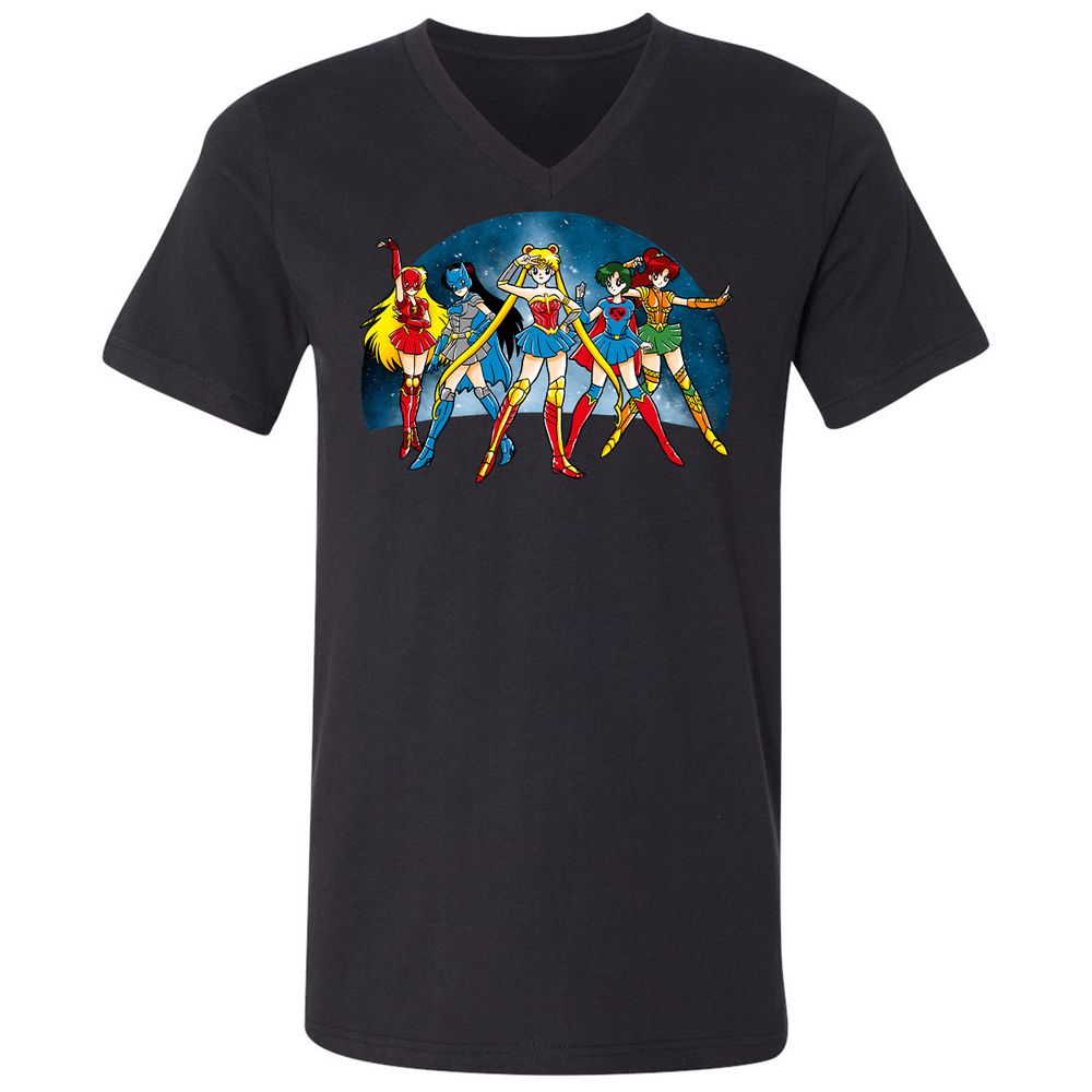 Unisex V-Neck T-Shirt - GTLCLLY7 - Black - 1
