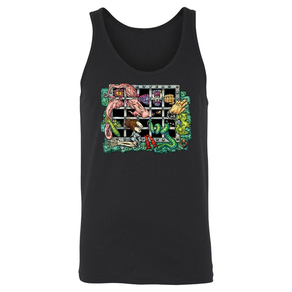 Unisex Jersey Tank - 4DWJ1735 - Black - 1