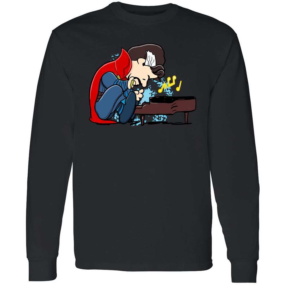 Long Sleeve T-Shirt - 5BGKLDXM - Black - 1