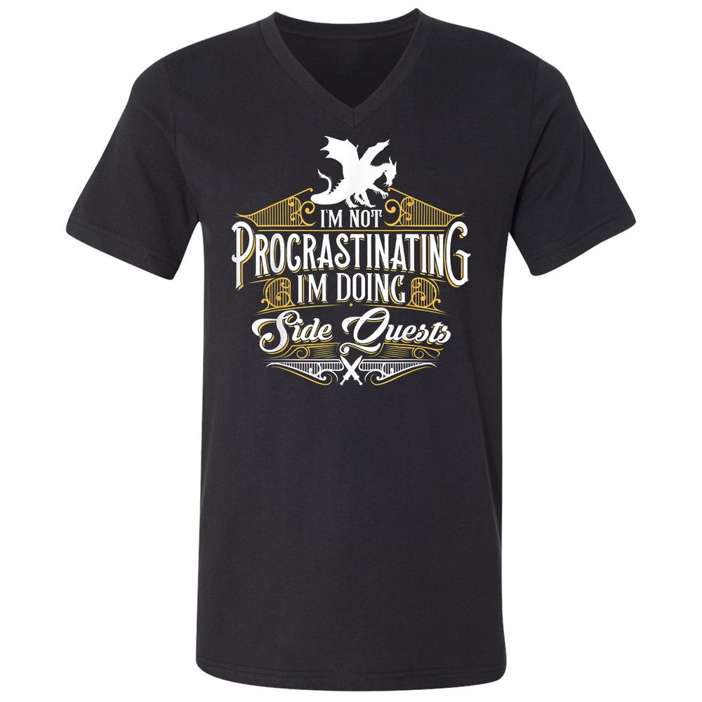 Unisex V-Neck T-Shirt - BCPMN3M7 - Black - 1