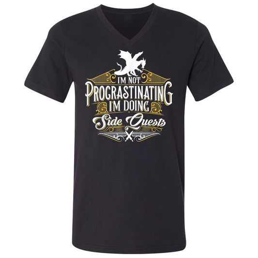 Unisex V-Neck T-Shirt - BCPMN3M7 - Black - 1