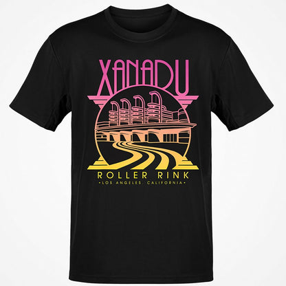 Olivia Newton-John Xanadu Roller Rink Pink Yellow Fade - Black - 1