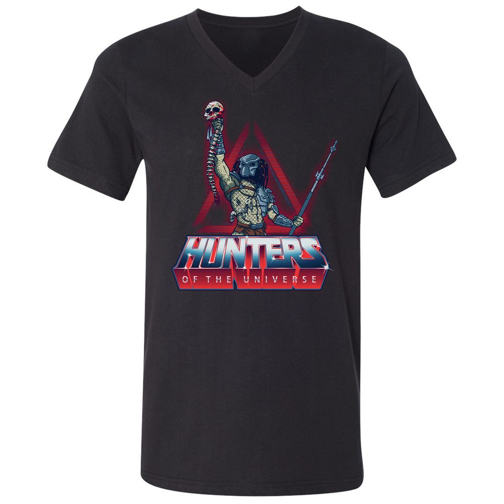 Unisex V-Neck T-Shirt - CSETMA4Z - Black - 1
