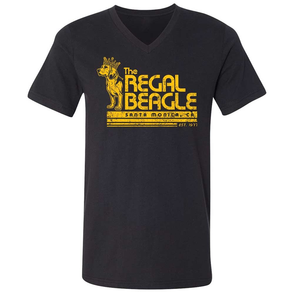 Unisex V-Neck T-Shirt - N3C58UKQ - Black - 1