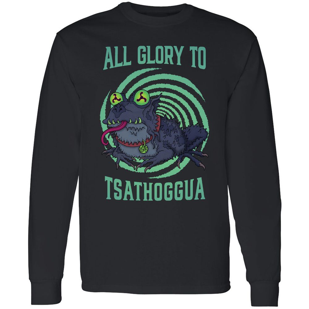 Long Sleeve T-Shirt - QCMKMJSY - Black - 1