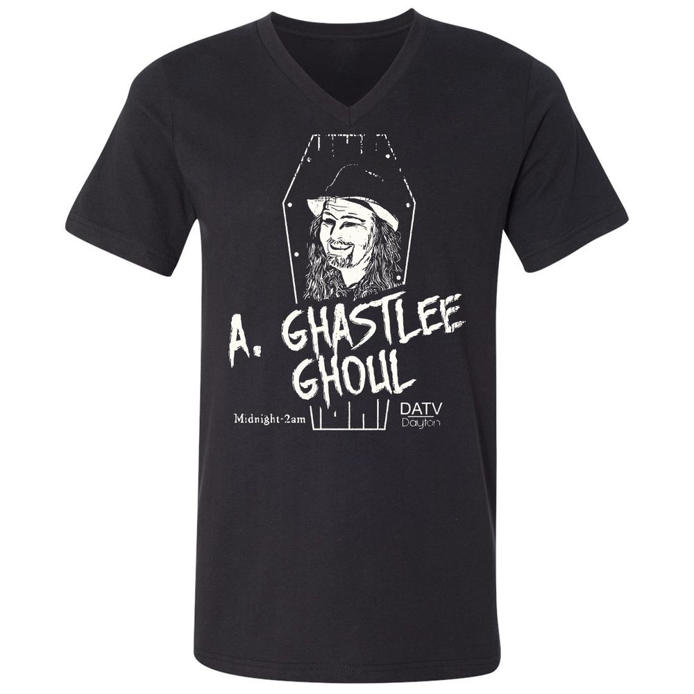 Unisex V-Neck T-Shirt - 3RVJ42AM - Black - 1