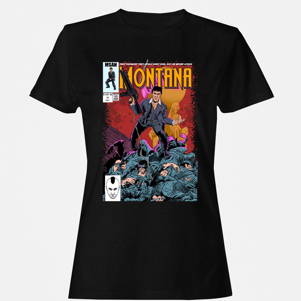 Women's T-Shirt - 7PCZNX2W - Black - 1