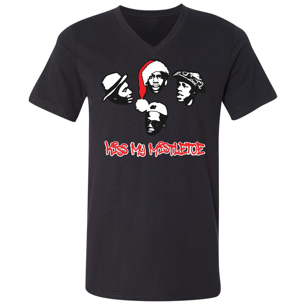Kiss My Mistletoe Xmas Rap - Black - 1