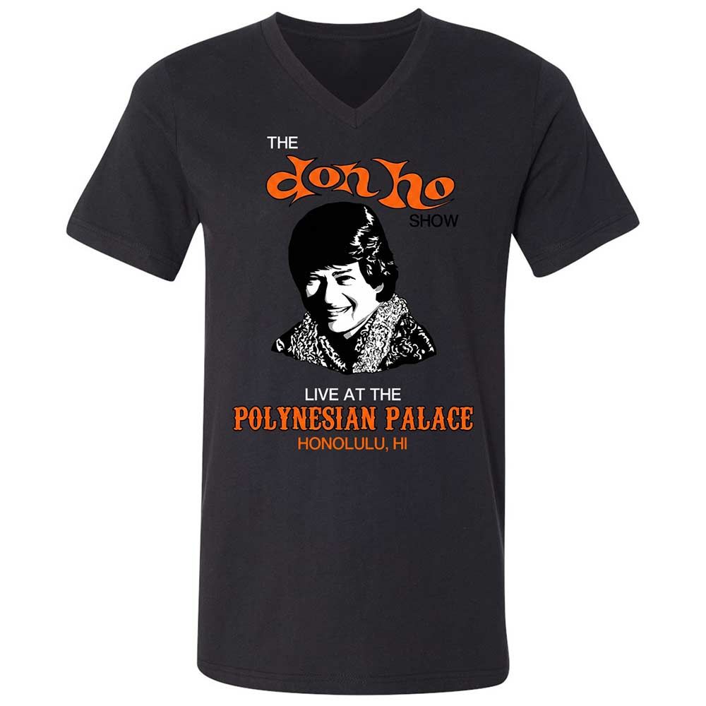 Unisex V-Neck T-Shirt - 2CNFZ68G - Black - 1