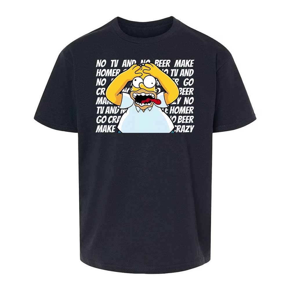 No TV and No Beer Make Homer Go Crazy - Black - 1