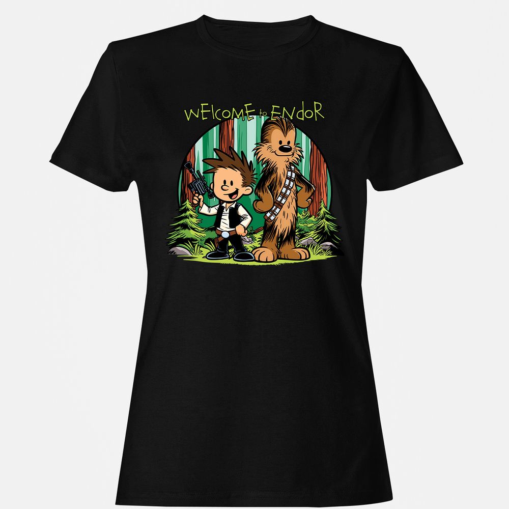 Women's T-Shirt - 93QVQBC4 - Black - 1