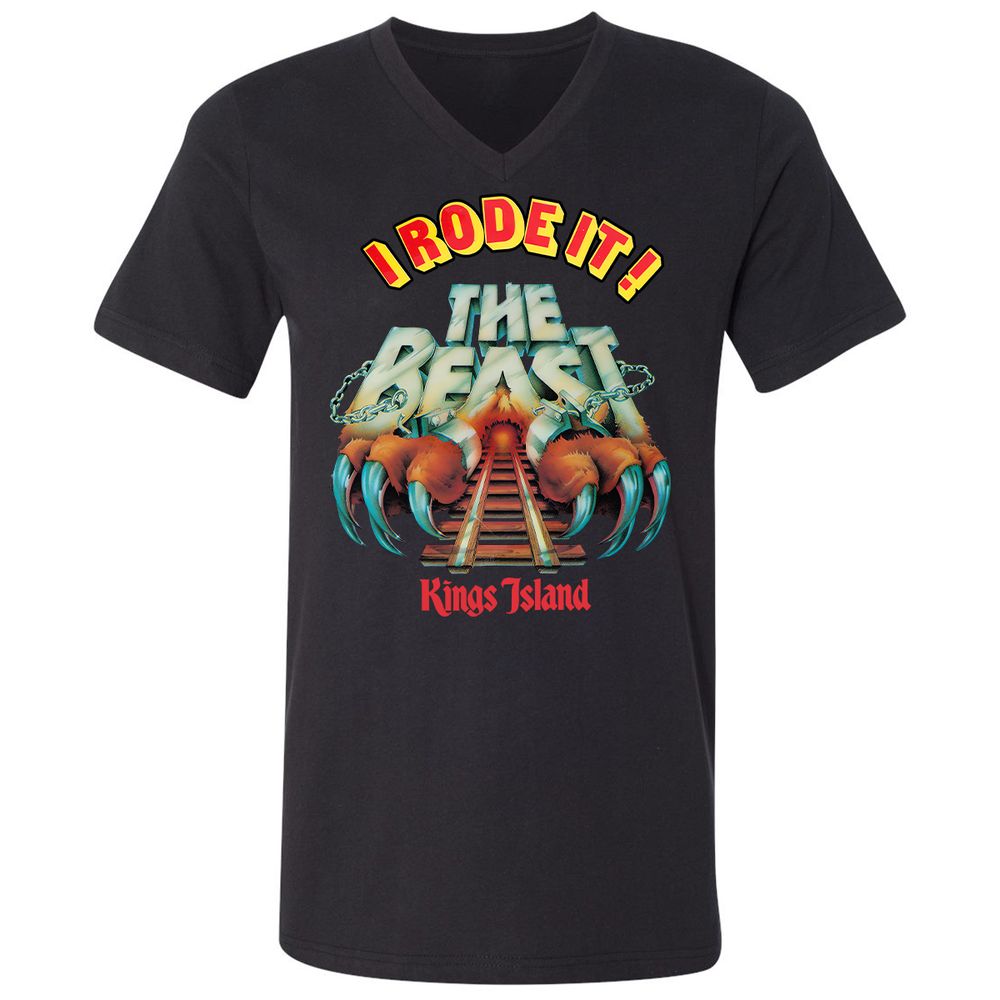 Unisex V-Neck T-Shirt - MYSFGKZG - Black - 1