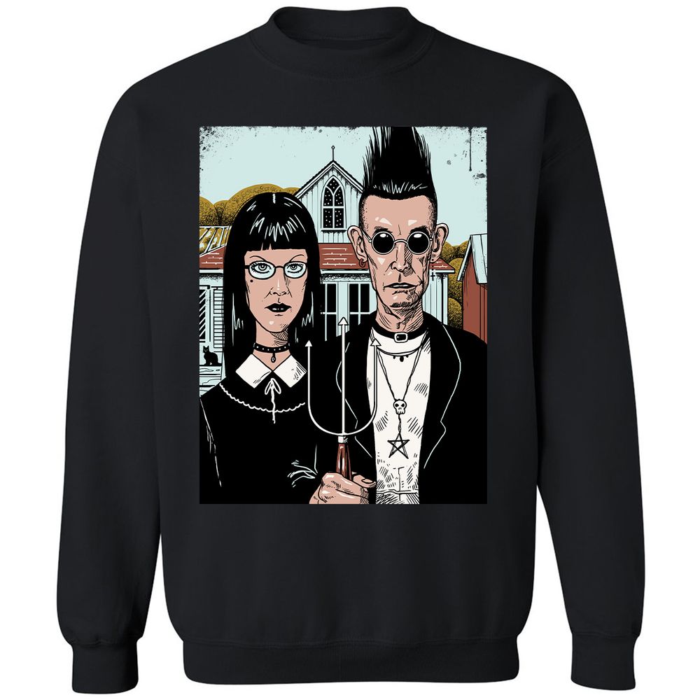 Classic Unisex Sweatshirt - MHW7PTVK - Black - 1