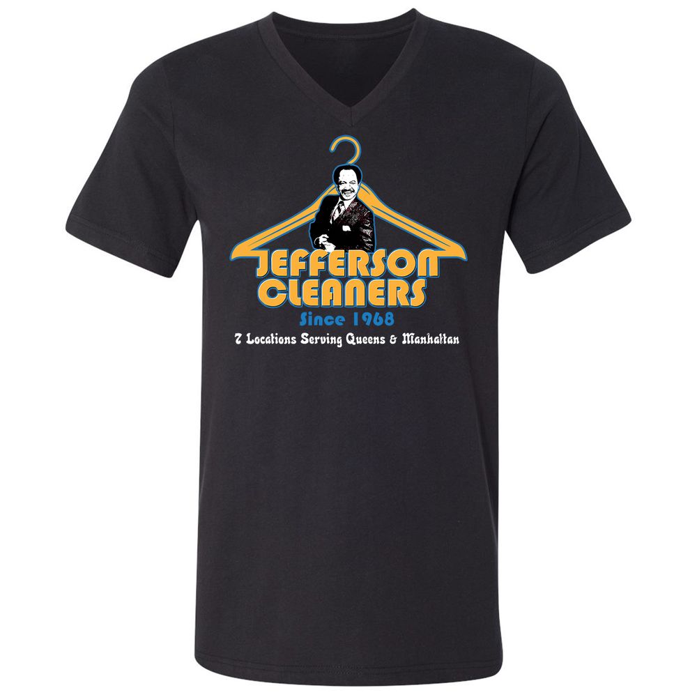 Unisex V-Neck T-Shirt - 49159RS6 - Black - 1