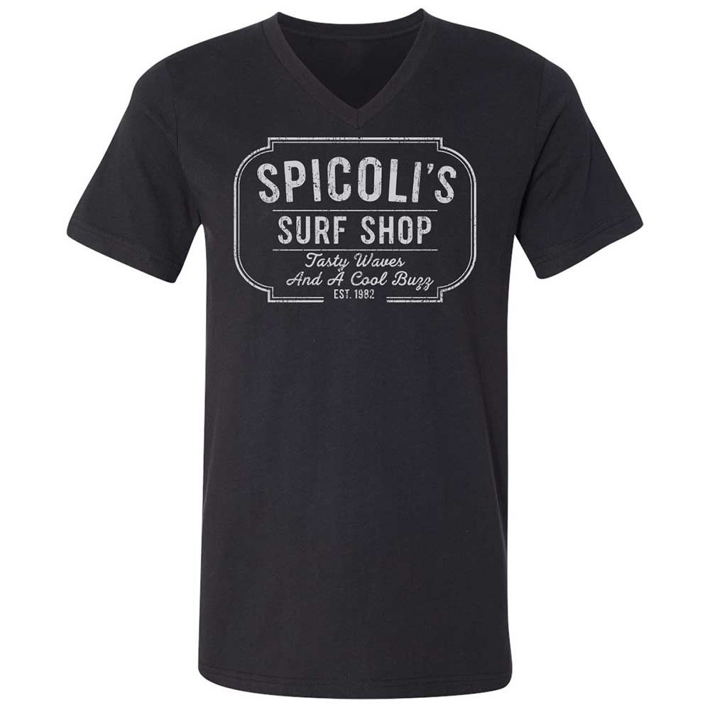 Unisex V-Neck T-Shirt - MDQA8RS1 - Black - 1