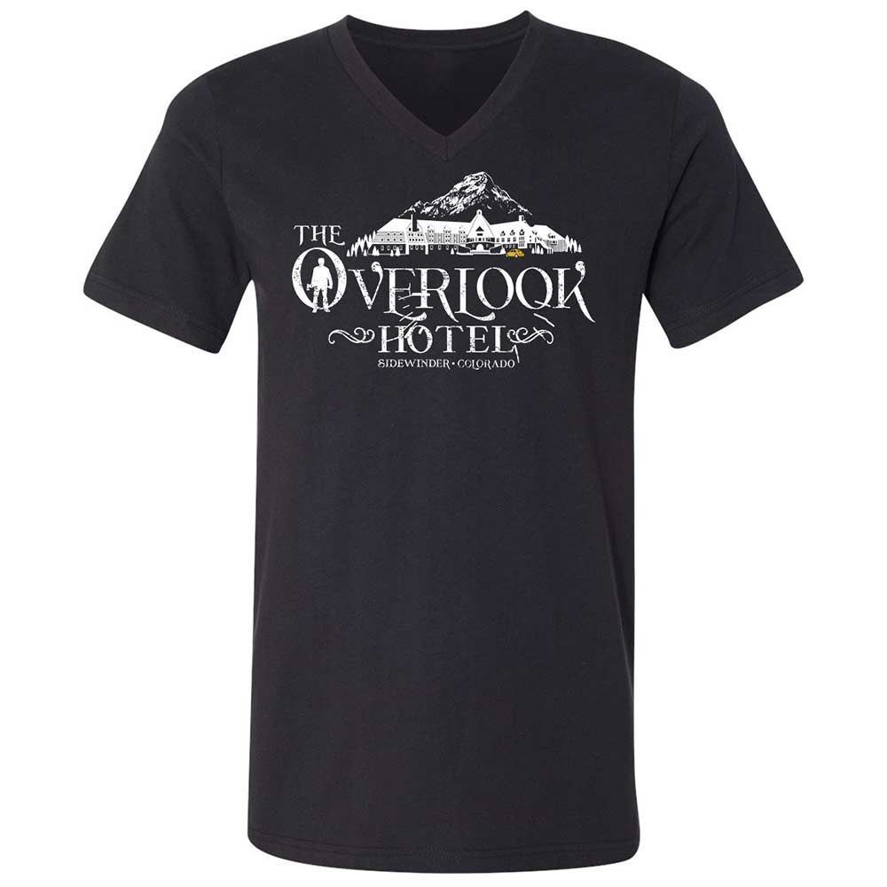 Unisex V-Neck T-Shirt - CRG8HJFV - Black - 1