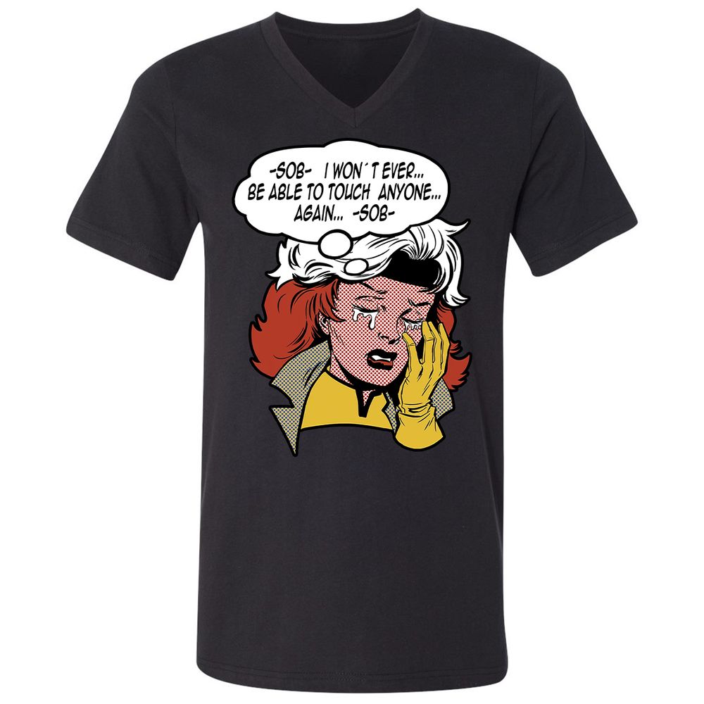 Unisex V-Neck T-Shirt - MJAXLCXC - Black - 1