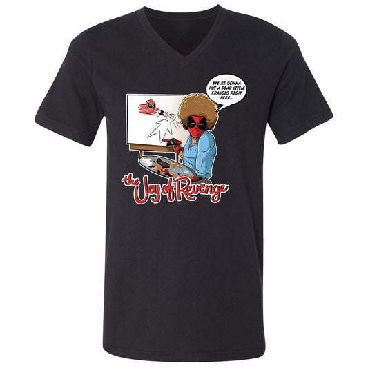 Unisex V-Neck T-Shirt - T59CNKVZ - Black - 1