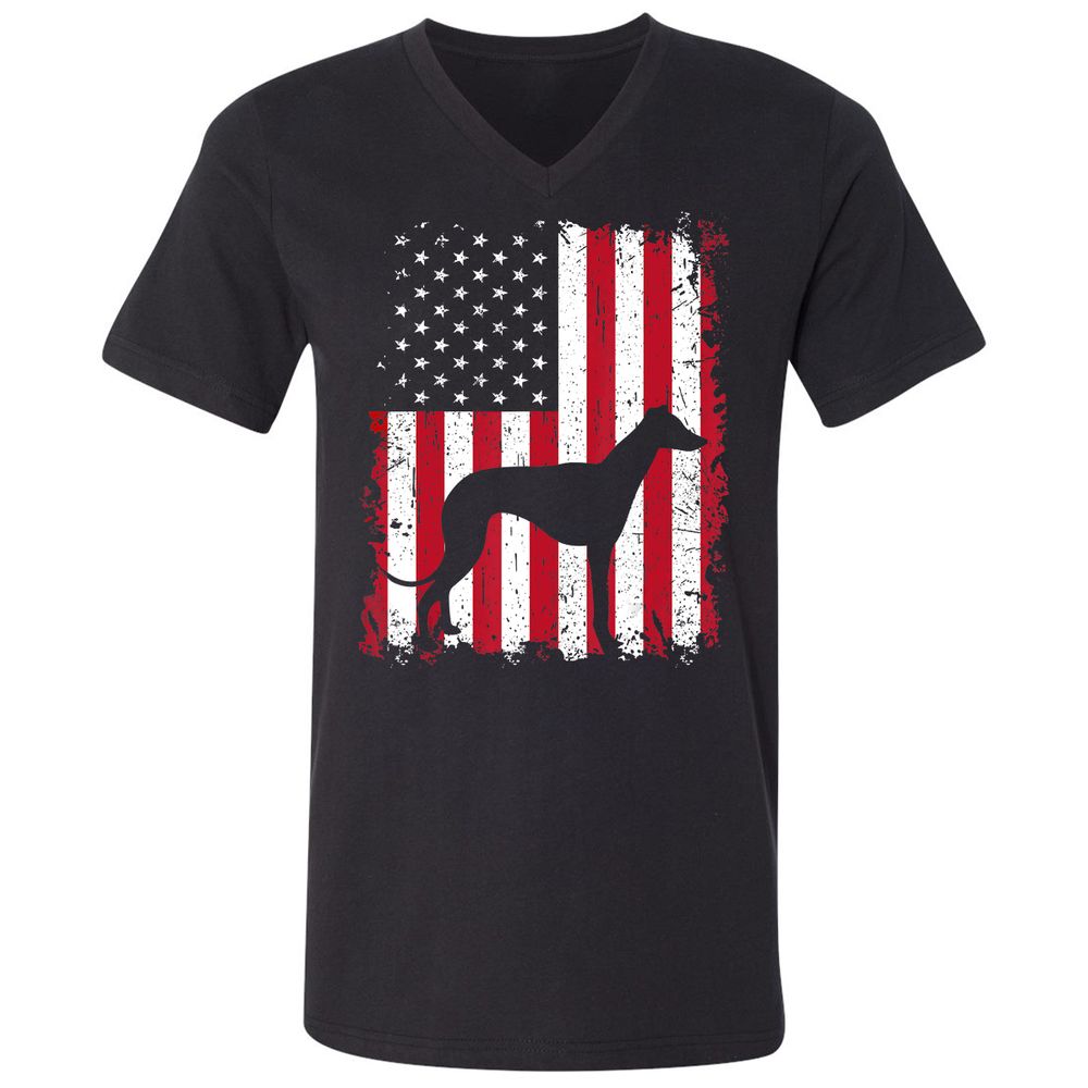 Unisex V-Neck T-Shirt - 1UV9HNRV - Black - 1
