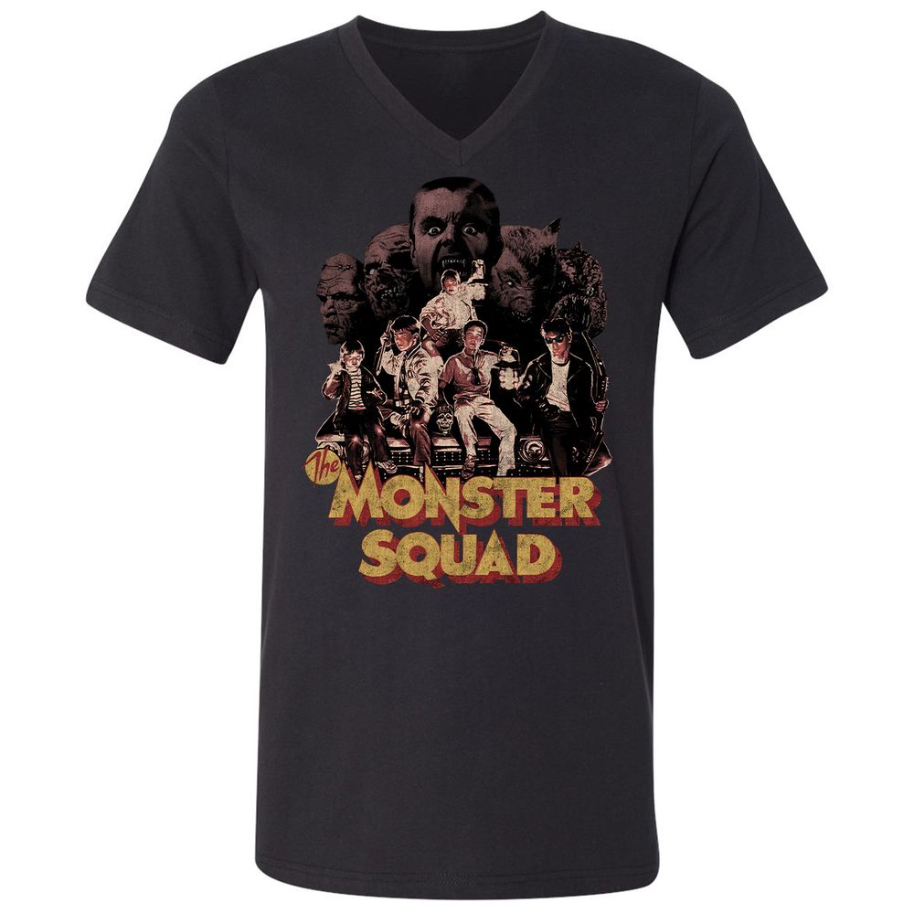 Unisex V-Neck T-Shirt - 6QHQQ4K8 - Black - 1