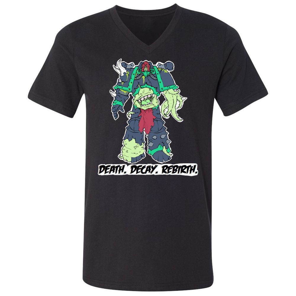 Unisex V-Neck T-Shirt - USC86S7Q - Black - 1