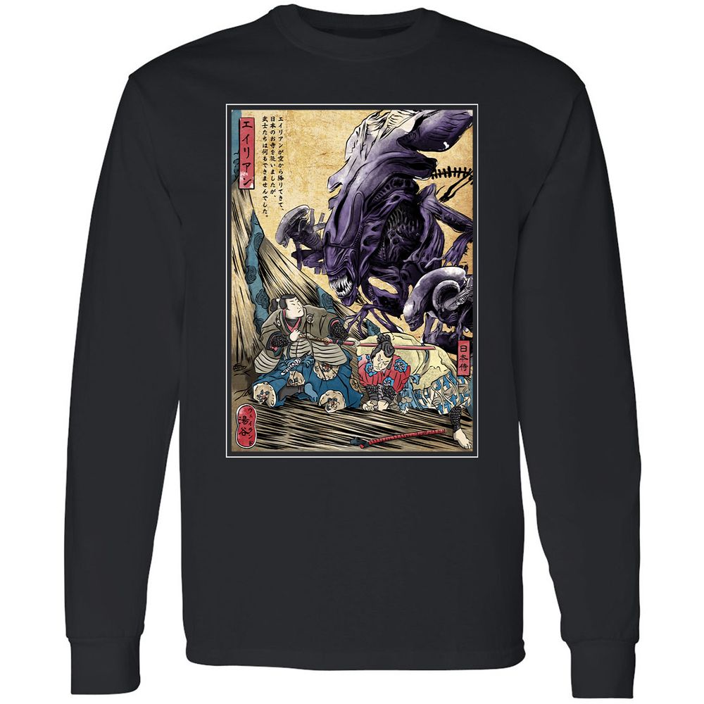 Long Sleeve T-Shirt - XKRFGHRR - Black - 1