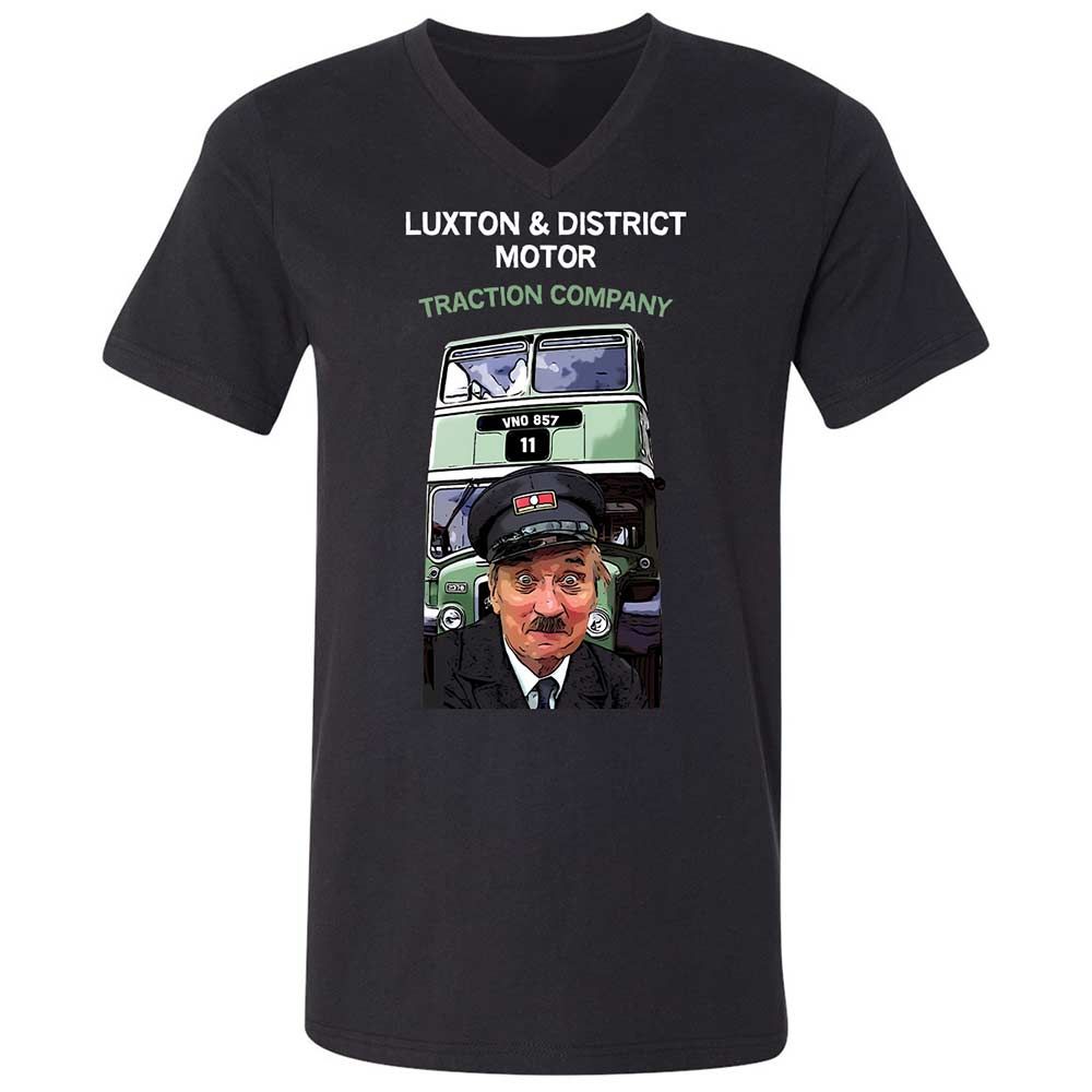 Unisex V-Neck T-Shirt - W9YTL3PV - Black - 1