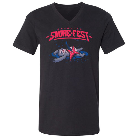 Unisex V-Neck T-Shirt - 39ZD43HF - Black - 1