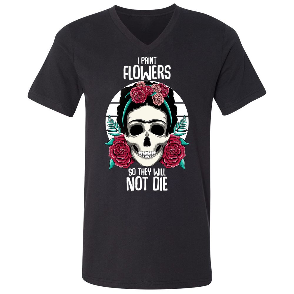 Unisex V-Neck T-Shirt - JXFCFX79 - Black - 1