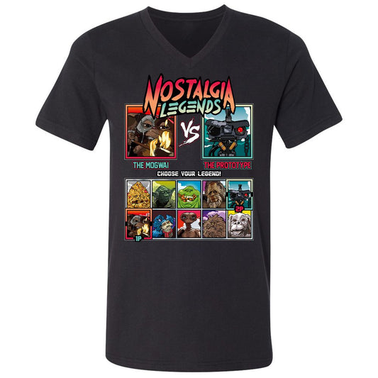 Unisex V-Neck T-Shirt - 1QXRDST5 - Black - 1