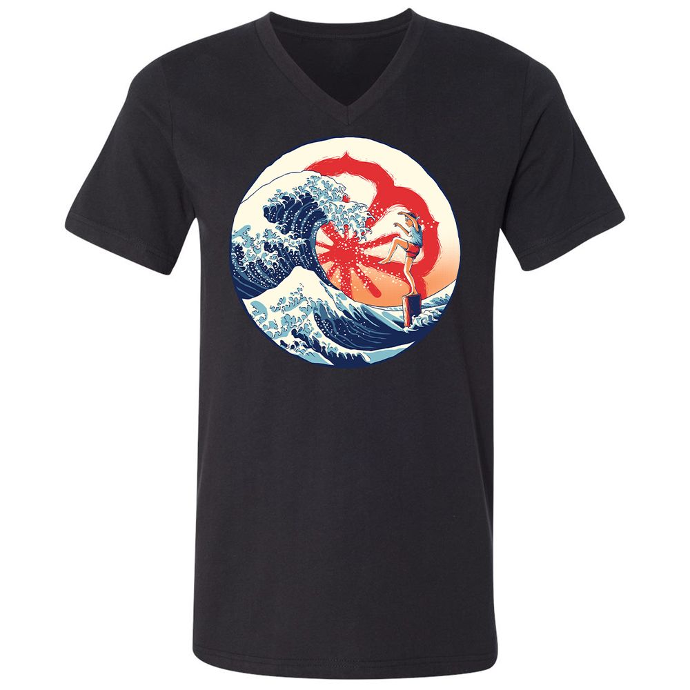 Unisex V-Neck T-Shirt - PVS1CKSG - Black - 1