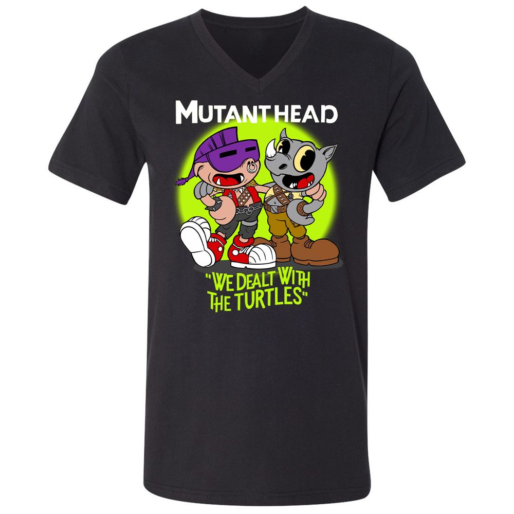 Unisex V-Neck T-Shirt - FA8LTXUK - Black - 1