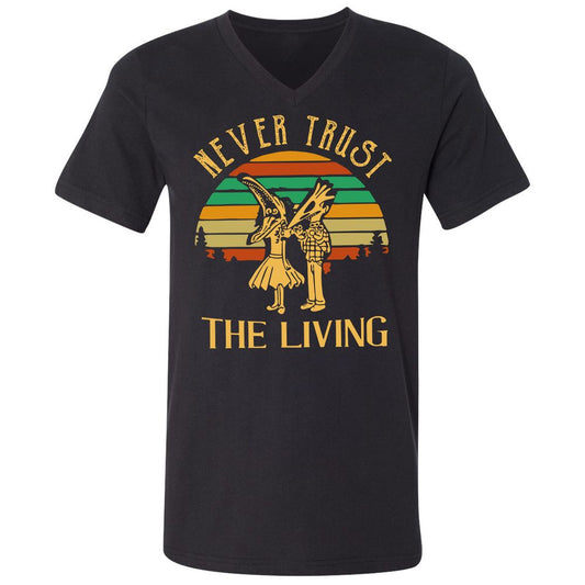 Unisex V-Neck T-Shirt - HZX8G4KS - Black - 1