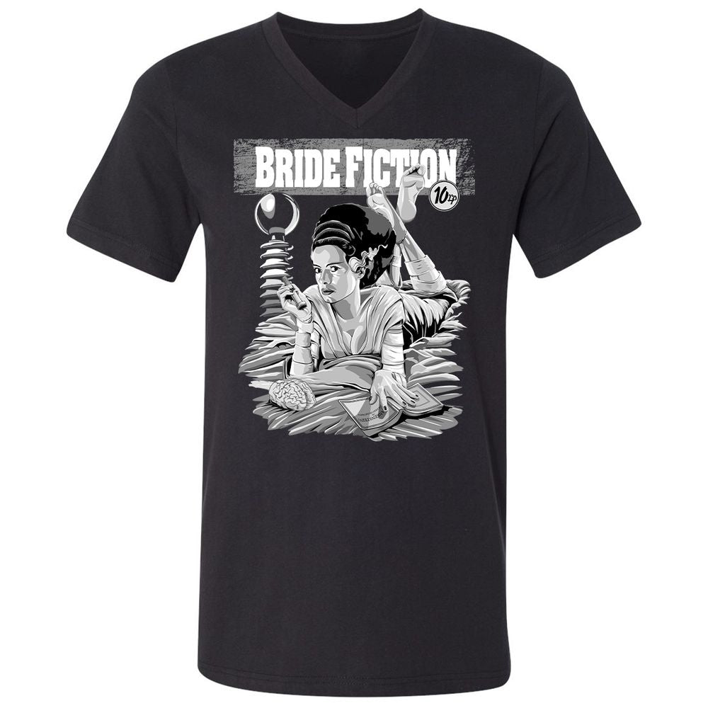 Unisex V-Neck T-Shirt - 733FYL3C - Black - 1