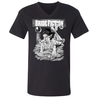 Unisex V-Neck T-Shirt - 733FYL3C - Black - 1
