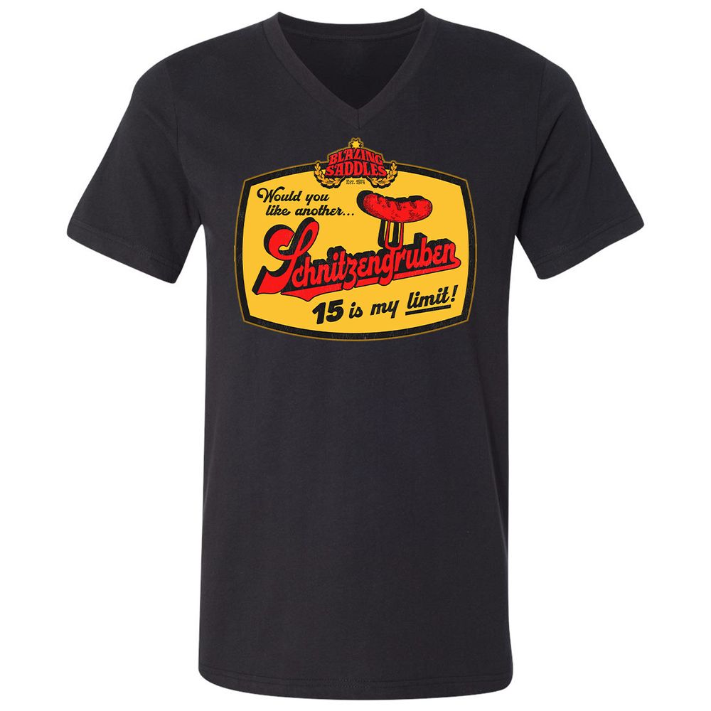 Unisex V-Neck T-Shirt - BSTA7B6U - Black - 1