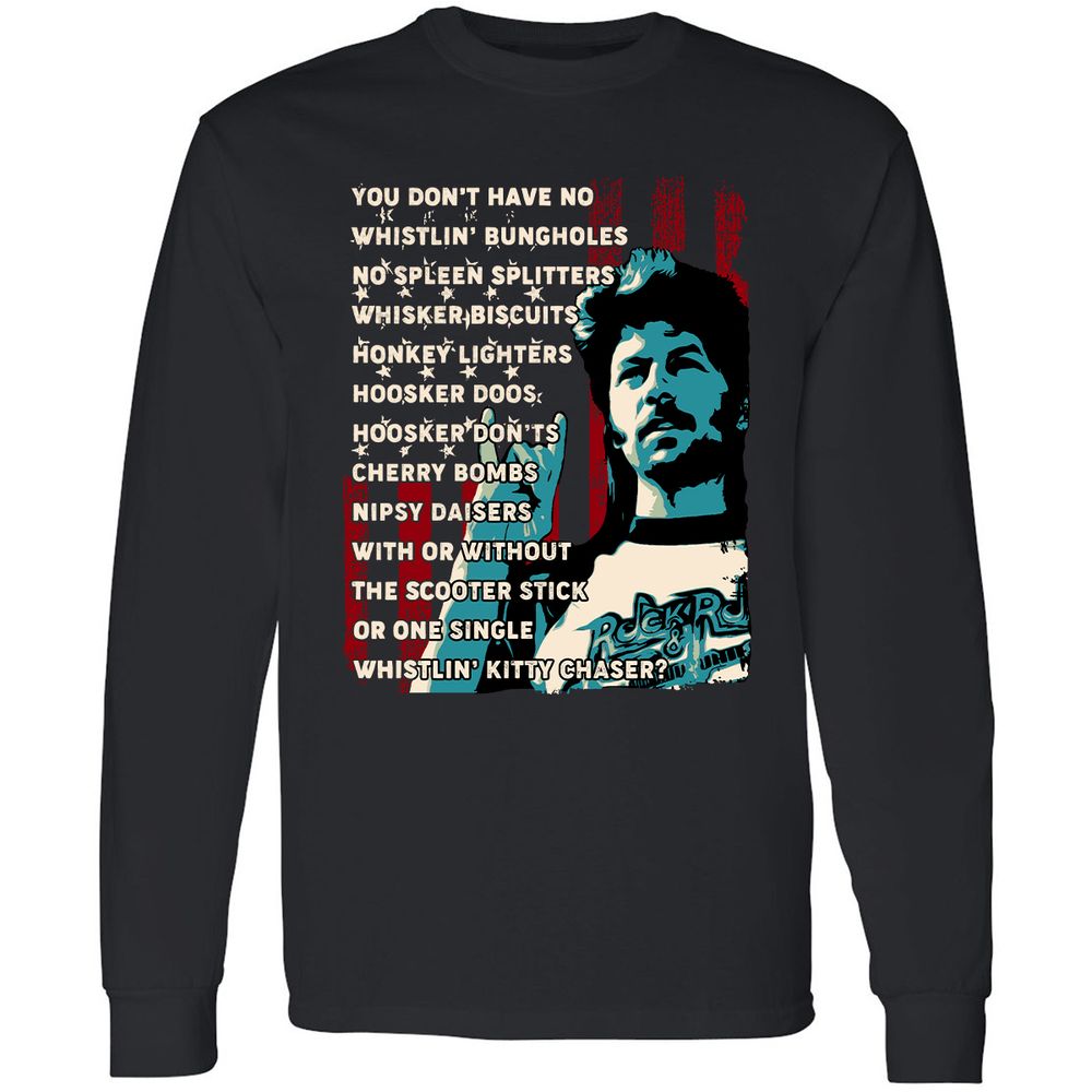 Long Sleeve T-Shirt - QZZZ8WFD - Black - 1