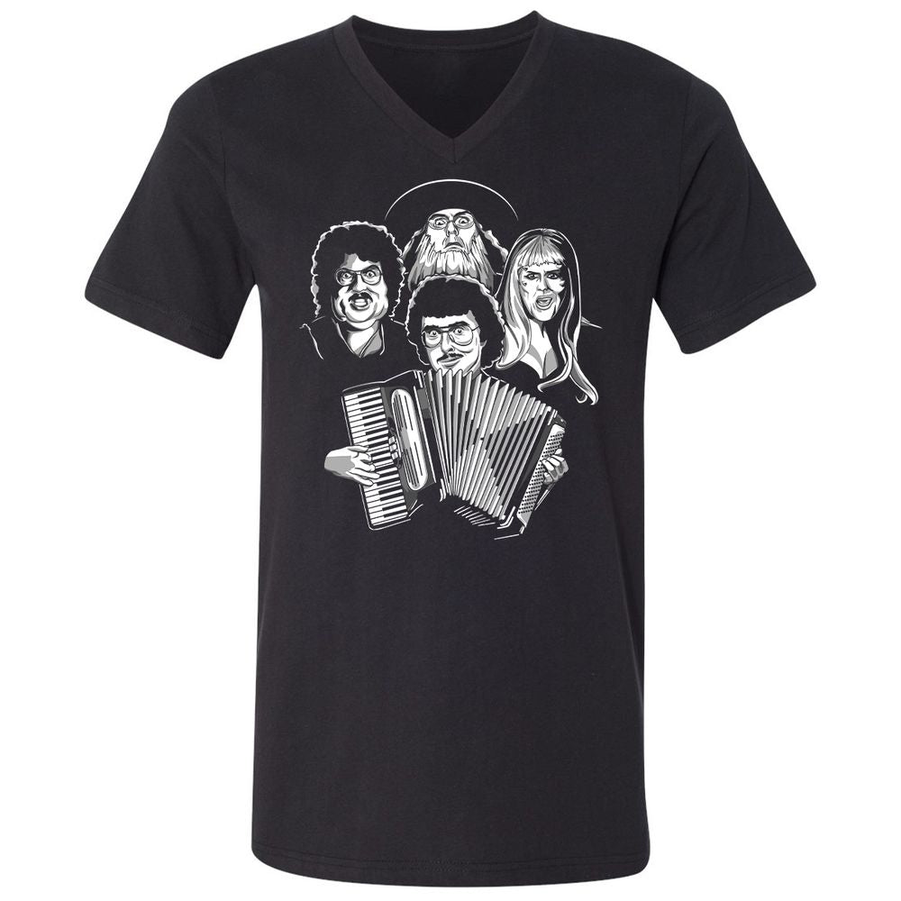 Unisex V-Neck T-Shirt - 38D1T2CC - Black - 1