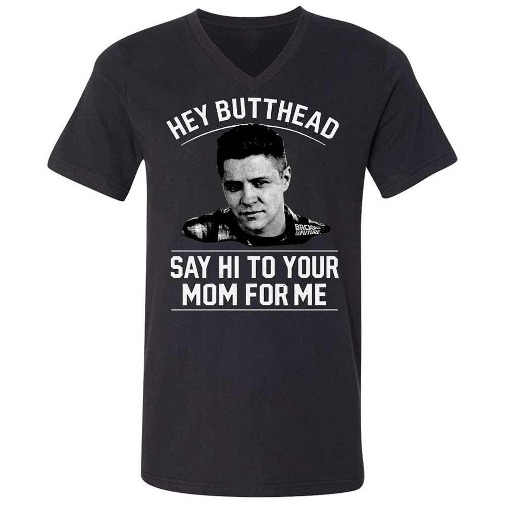 Unisex V-Neck T-Shirt - TBENHKFH - Black - 1