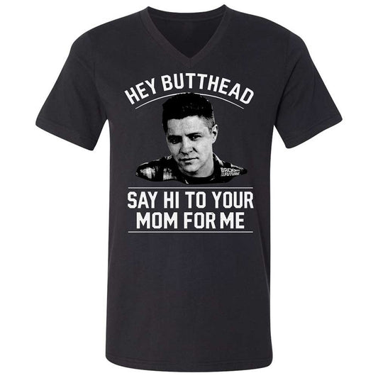Unisex V-Neck T-Shirt - TBENHKFH - Black - 1