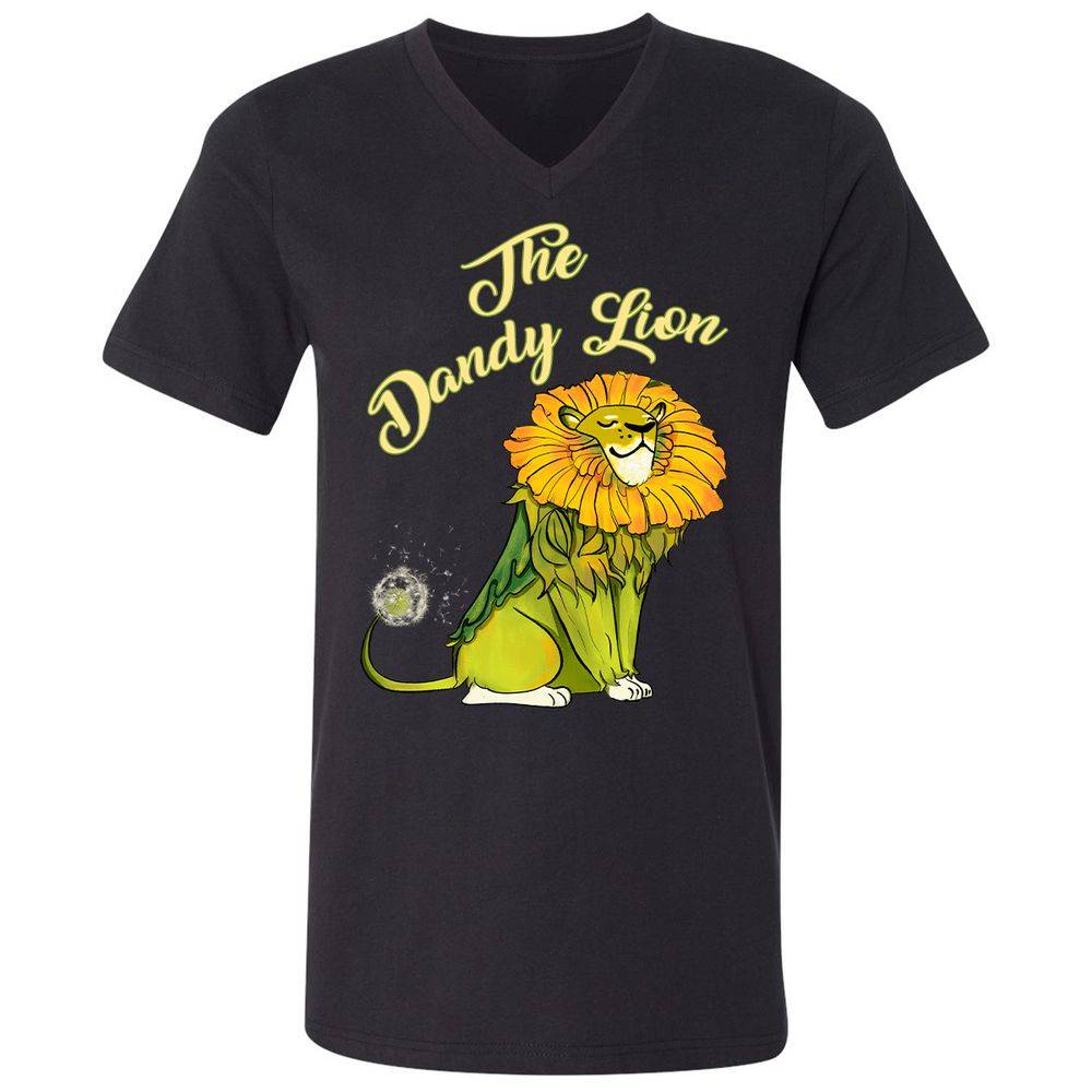 Unisex V-Neck T-Shirt - RH3UG85U - Black - 1