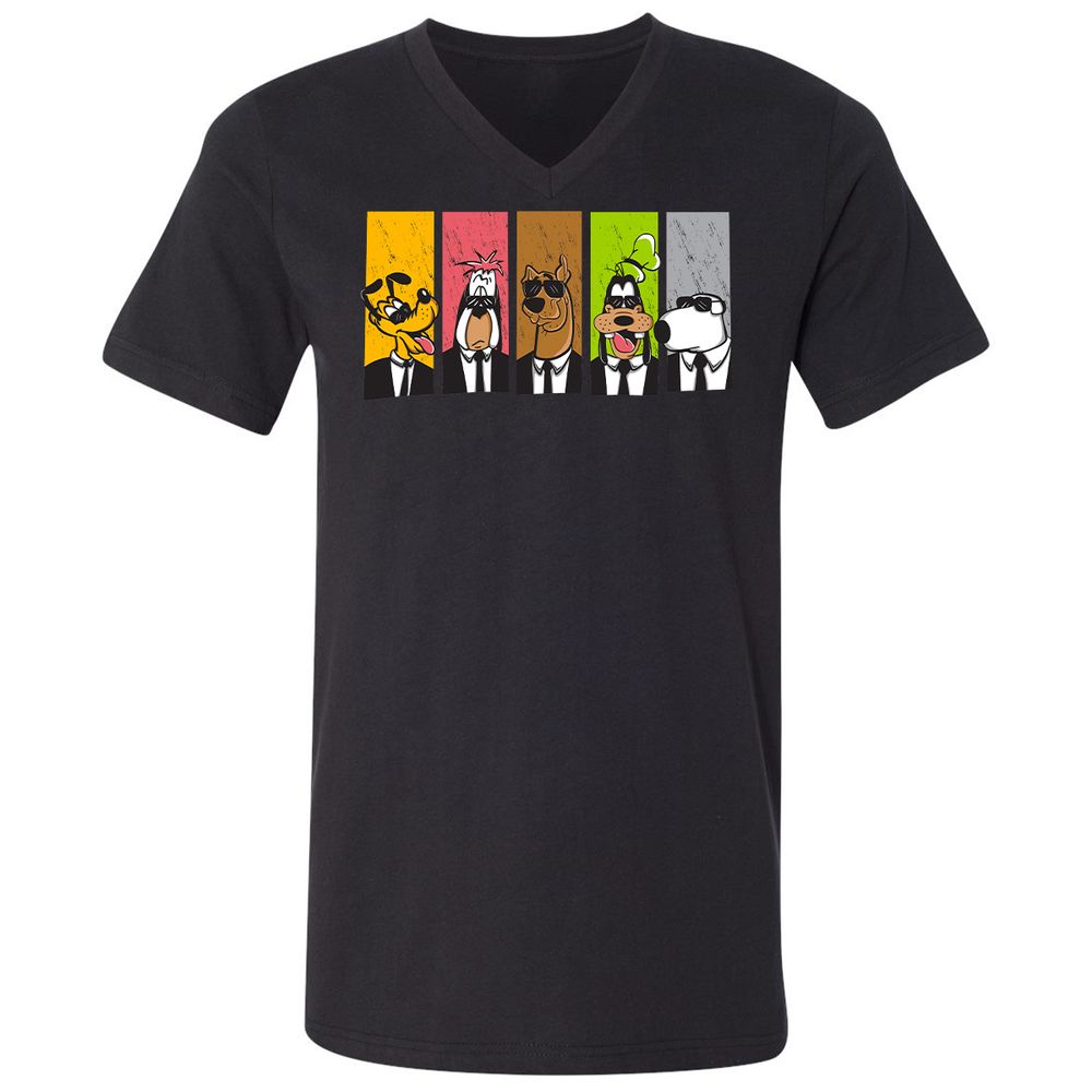 Unisex V-Neck T-Shirt - WE5EXC8M - Black - 1