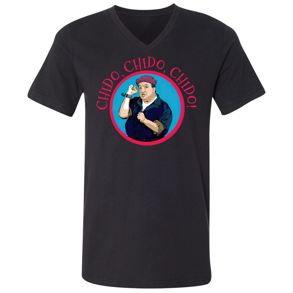 Unisex V-Neck T-Shirt - JVBUAUHU - Black - 1