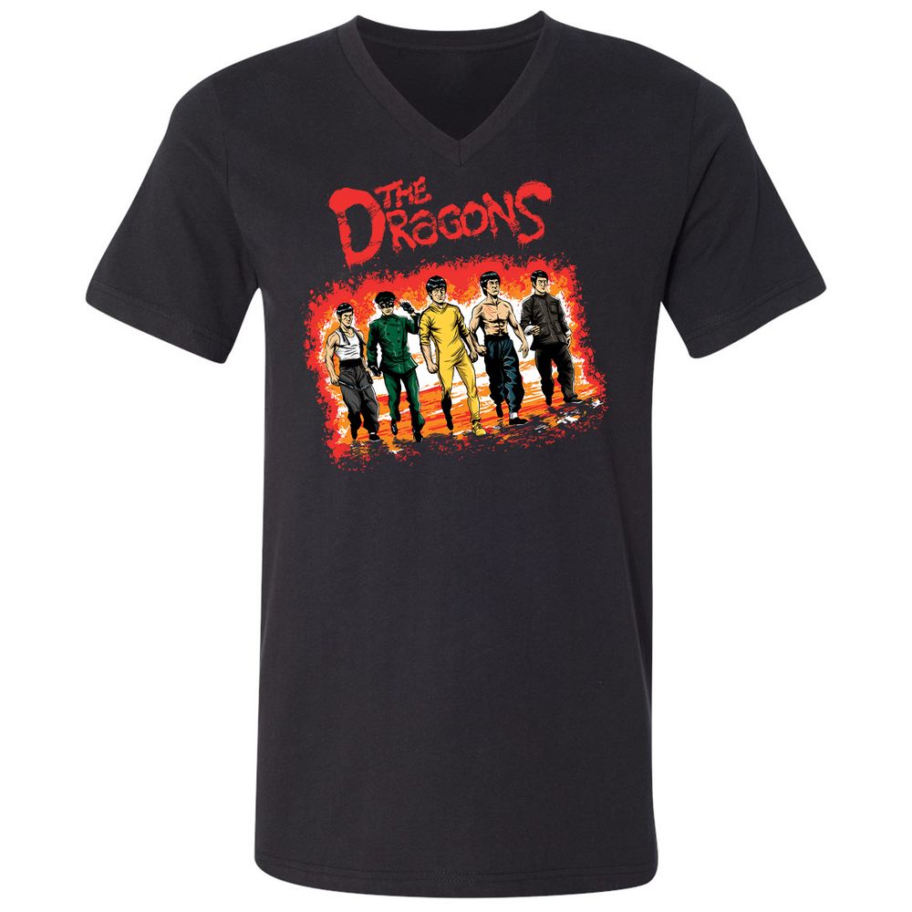 Unisex V-Neck T-Shirt - 2NK7CQP1 - Black - 1