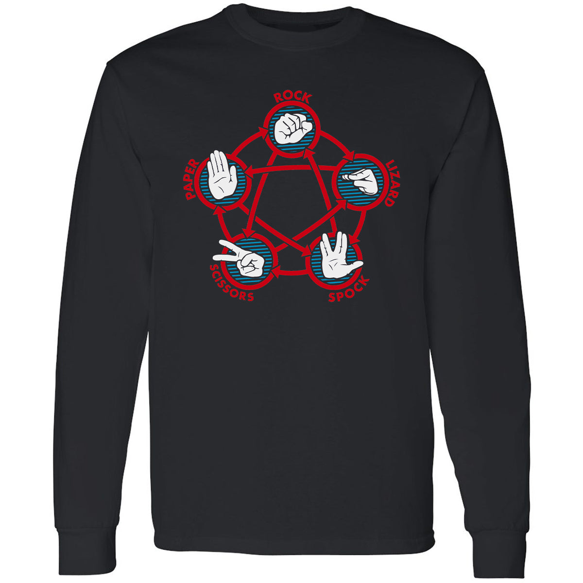 Long Sleeve T-Shirt - V8UTT6SY - Black - 1