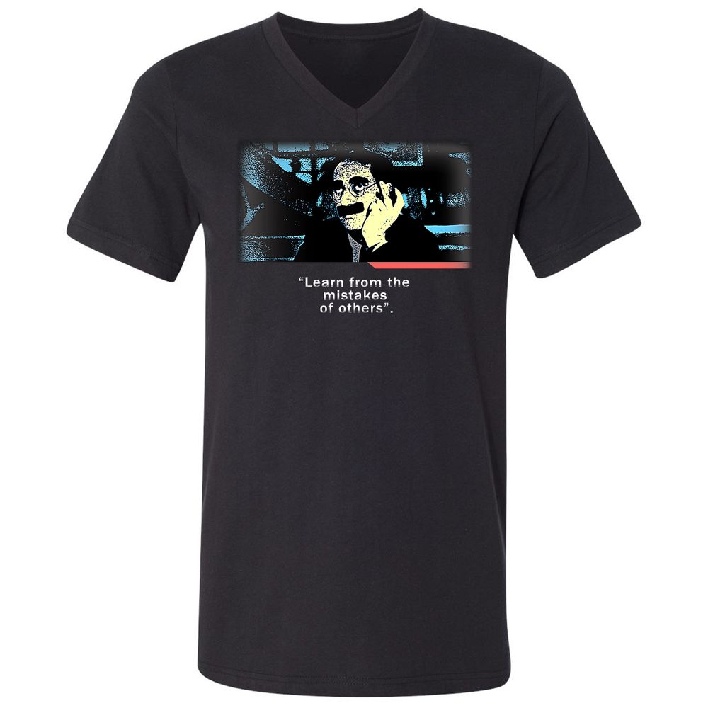 Unisex V-Neck T-Shirt - XW3481BG - Black - 1
