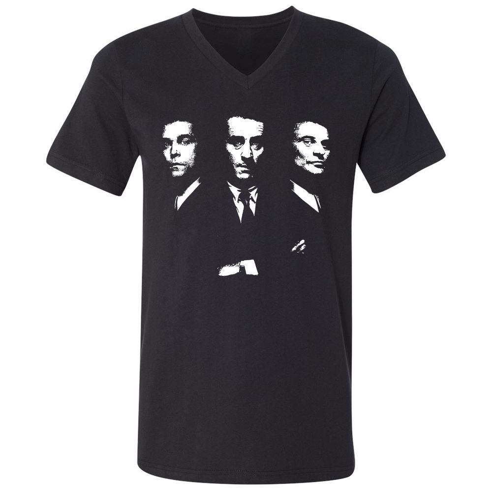 Unisex V-Neck T-Shirt - R2CABGAG - Black - 1