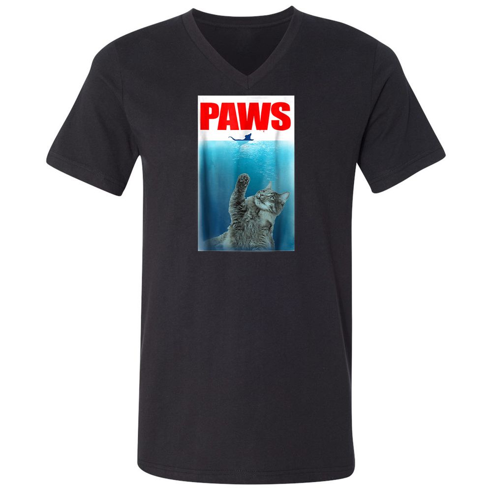 Unisex V-Neck T-Shirt - XHBJMDD7 - Black - 1